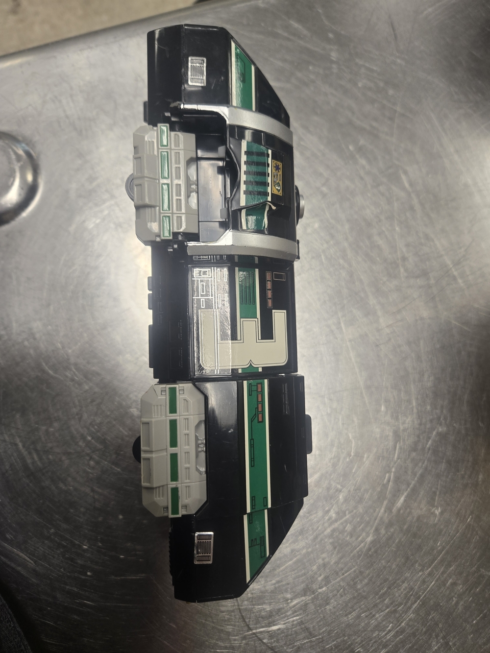 Black and Green Laptop Accessory Organizer - Brand Not Visible